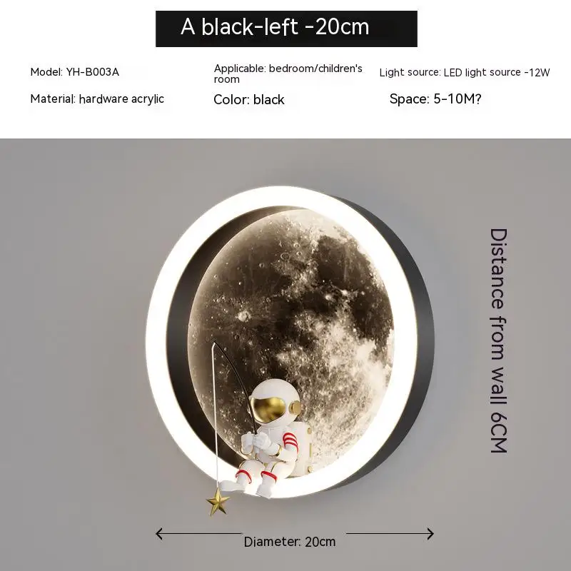 

Настенный светильник ZIMULONG, детский, космическая тематика