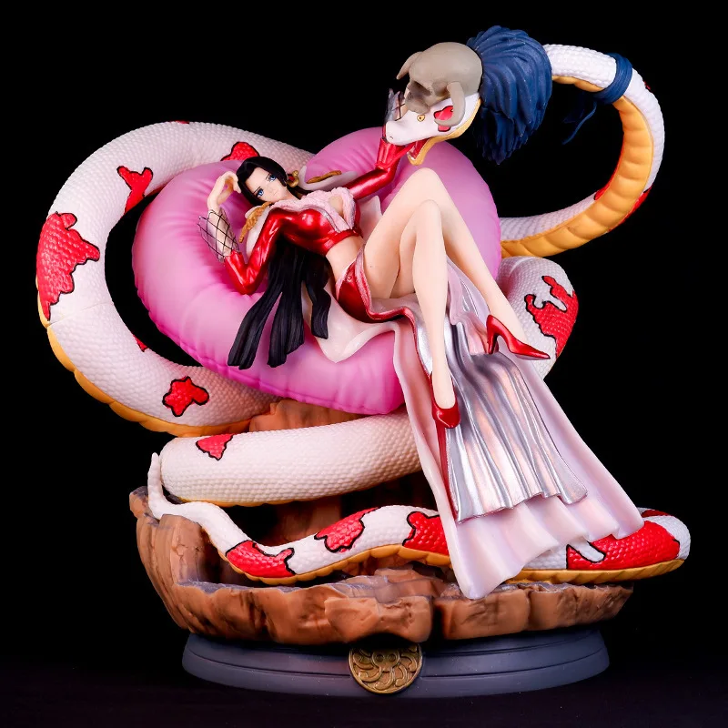 

30CM Anime One Piece Action Figure Large Boa hancock Figure Lying Snake Lady Model Doll Birthday Children Gifts