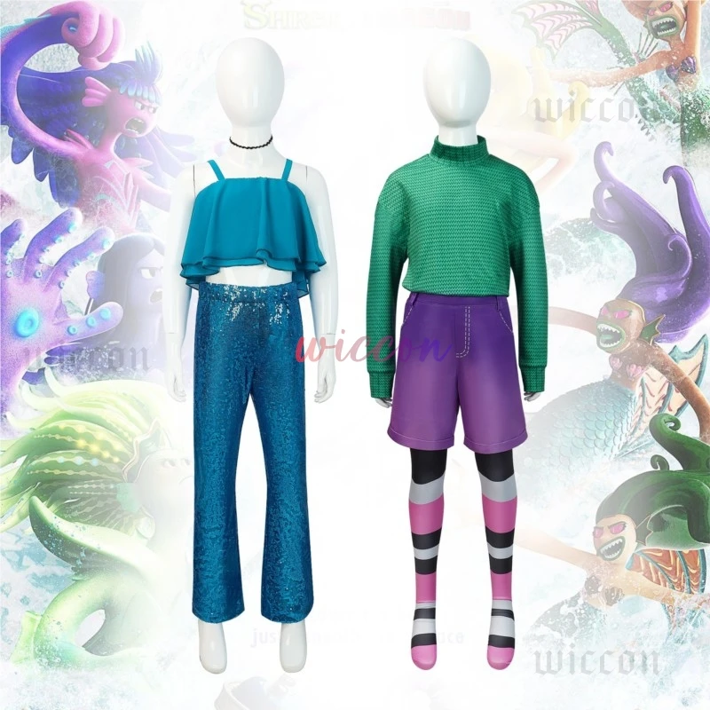 Руби Гиллман Косплей Подростковый Кракен Челси Русалка Наряд Девушки Взрослый