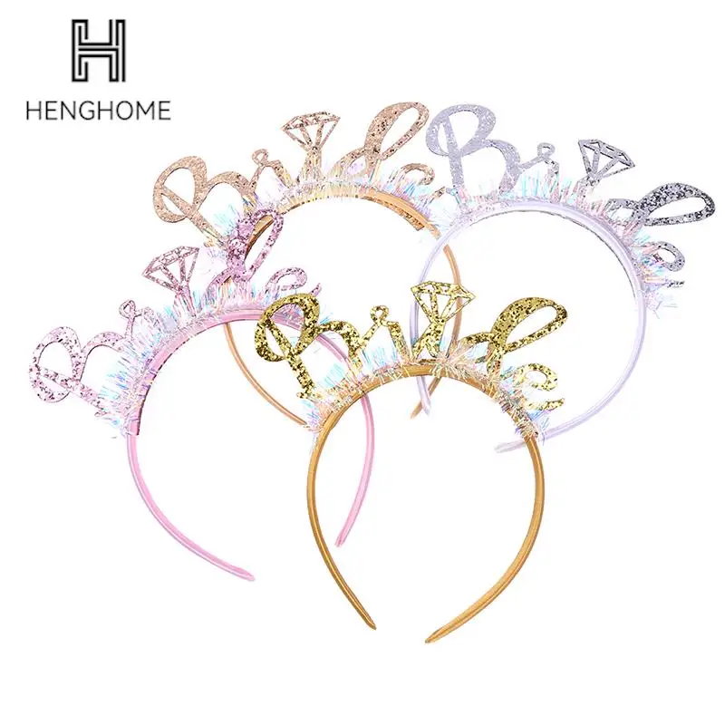 

Bride Diamond Headband Bachelorette Party Team Bride Headband Wedding Decoration Hen Party Supplies Bridesmaid Gift Decoration