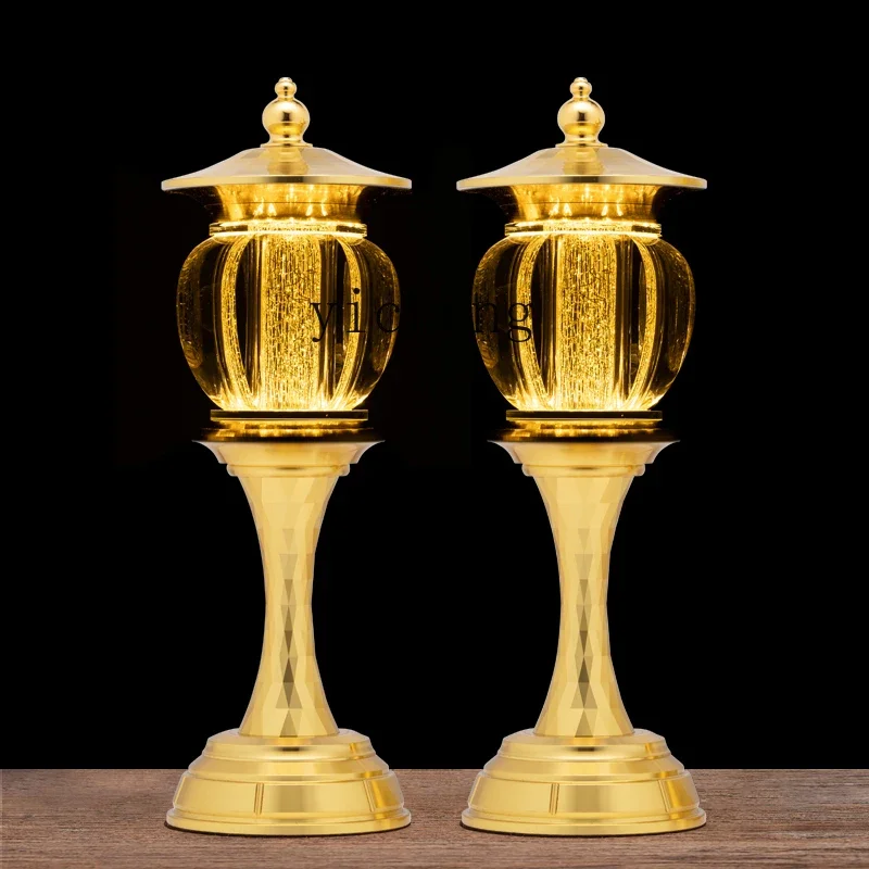 Лампа Будды из металла