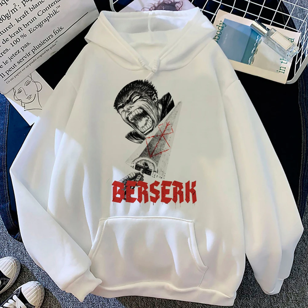 

Berserk hoodies women 90s aesthetic 2023 Kawaii Hood pulls female aesthetic Pullover