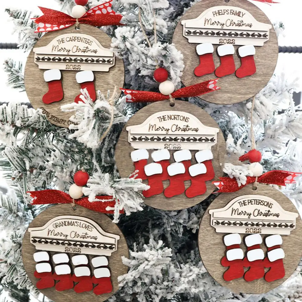 

Шнурок с круглыми деревянными ремешками, Рождественское украшение, праздничный подарок 2022