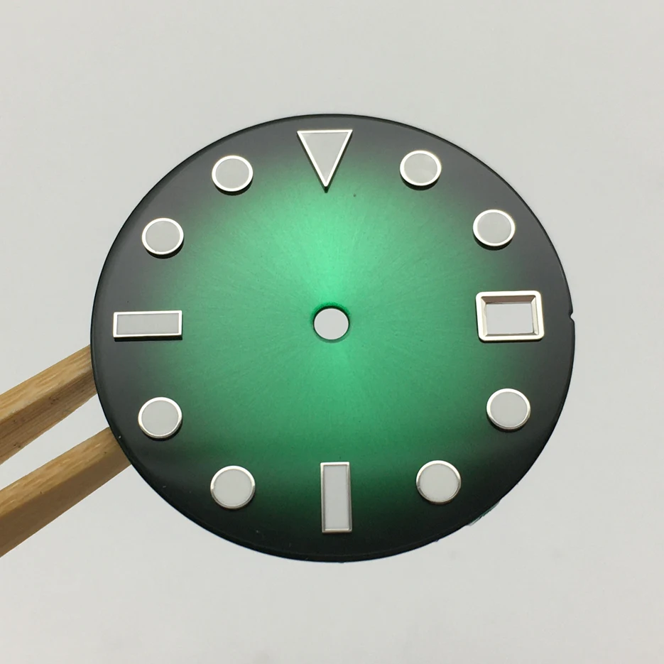 No Logo 28.5mm Watch Dial Replacement, Modified Dial, Luminous Face, for NH35A Movement BB4 Men Watch Accessories