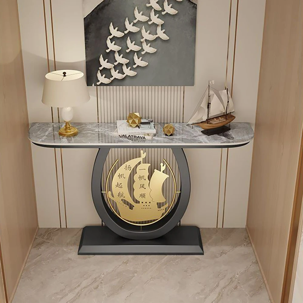 Гламурный эстетический консольный столик винтажный мраморный роскошный в