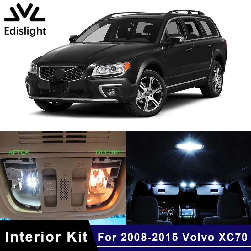 

16 шт., автомобильные лампы для Volvo XC70 2008-2015