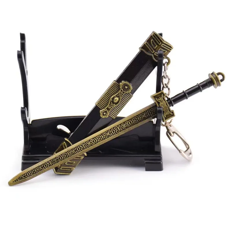 Маленький мини-мир древний знаменитый меч. подарок с игрушкой-подвеской в форме