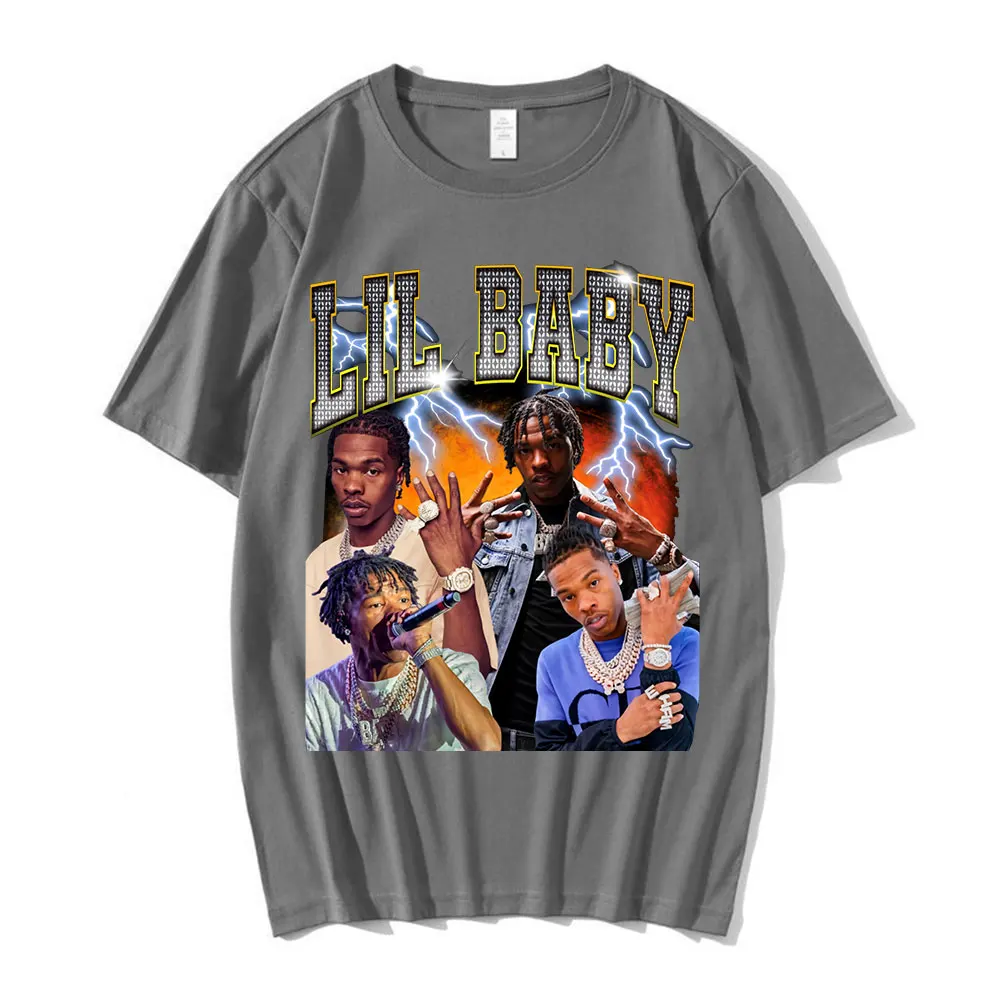 Футболка мужская с принтом в стиле хип-хоп хлопковая рубашка коротким рукавом