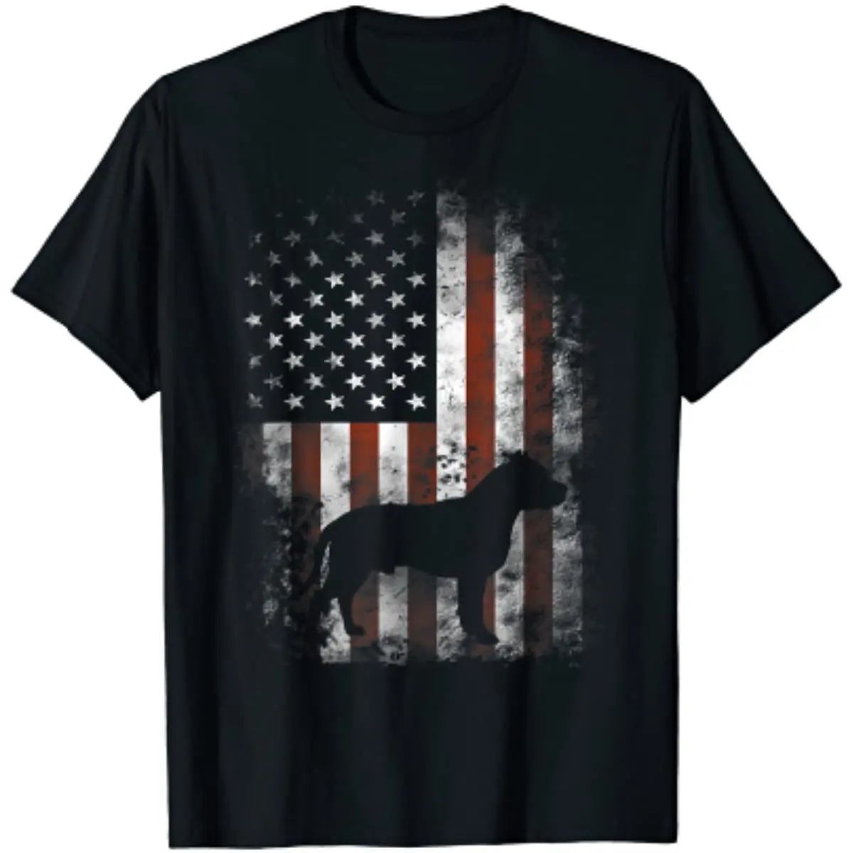 

American Pitbull Terrier T-Shirt American Flag Patriotic T-Shirt Men Clothing 4th of July Casual Cotton Daily Four Seasons Tees