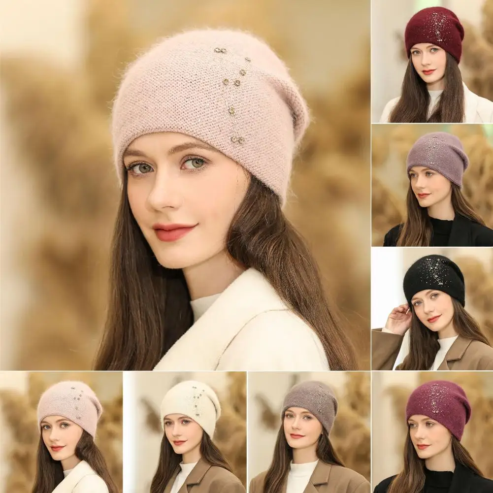 

Practical Winter Cap Slouchy Lightweight Beanie Cap Women Knit Skull Beanie Winter Hat for Holiday Winter Hat