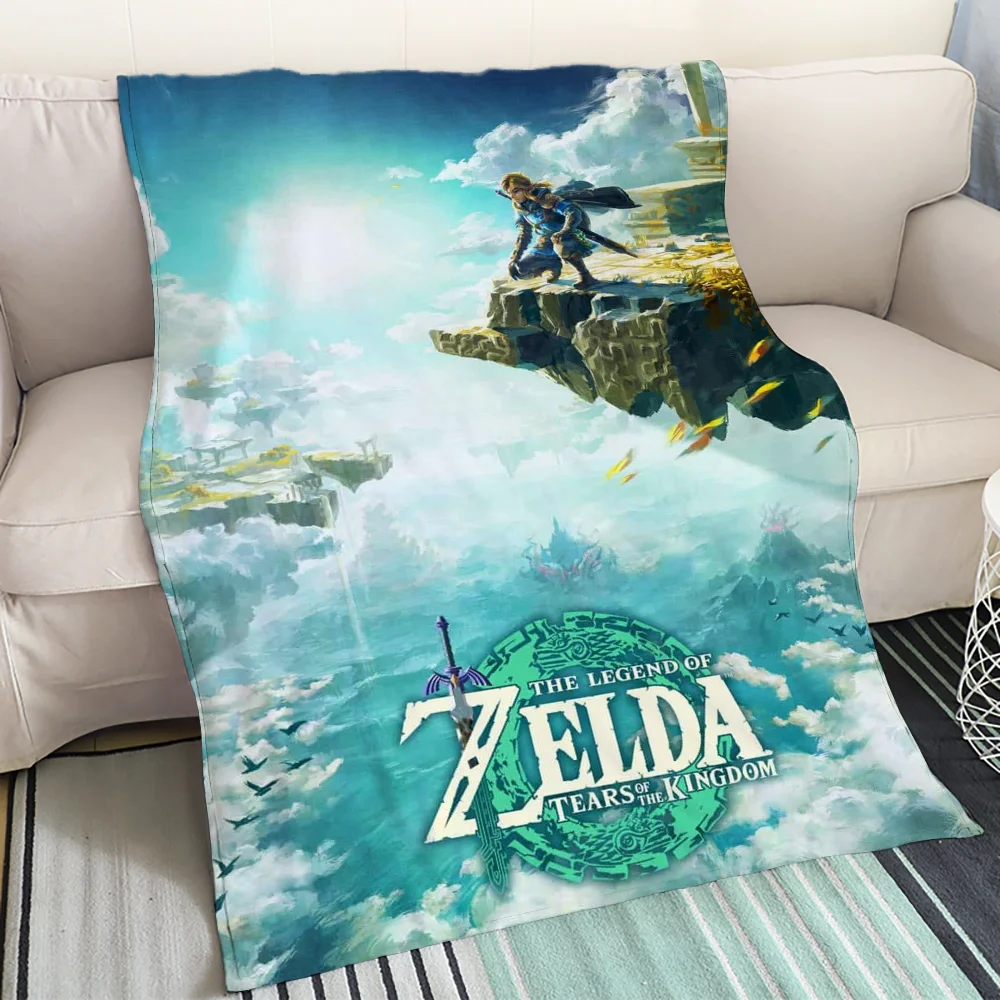 Декоративное стеганое одеяло Zelda роскошная флисовая ткань с принтом для взрослых