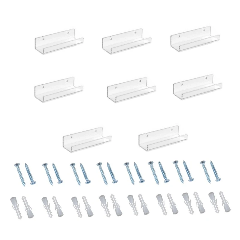 

Records Durable Wall Mount Holders Display Shelf Floating Storage Organizers G6KA