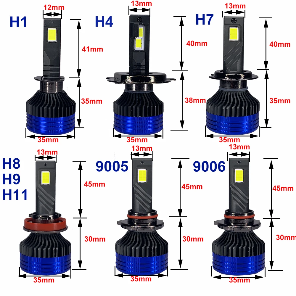 Светодиодные фары YHKOMS 180 Вт 9005 лм H7 Canbus H4 9006 HB3 6000 HB4 светодиодные Turbo Tube H8 H11 H9 лампы K