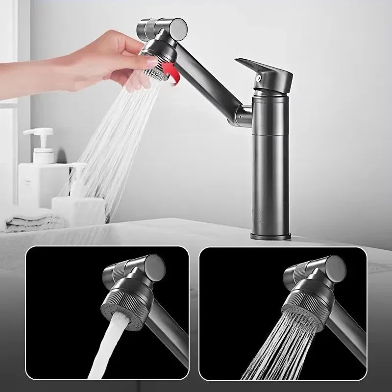 Смеситель для раковины из нержавеющей стали с механическим рычагом