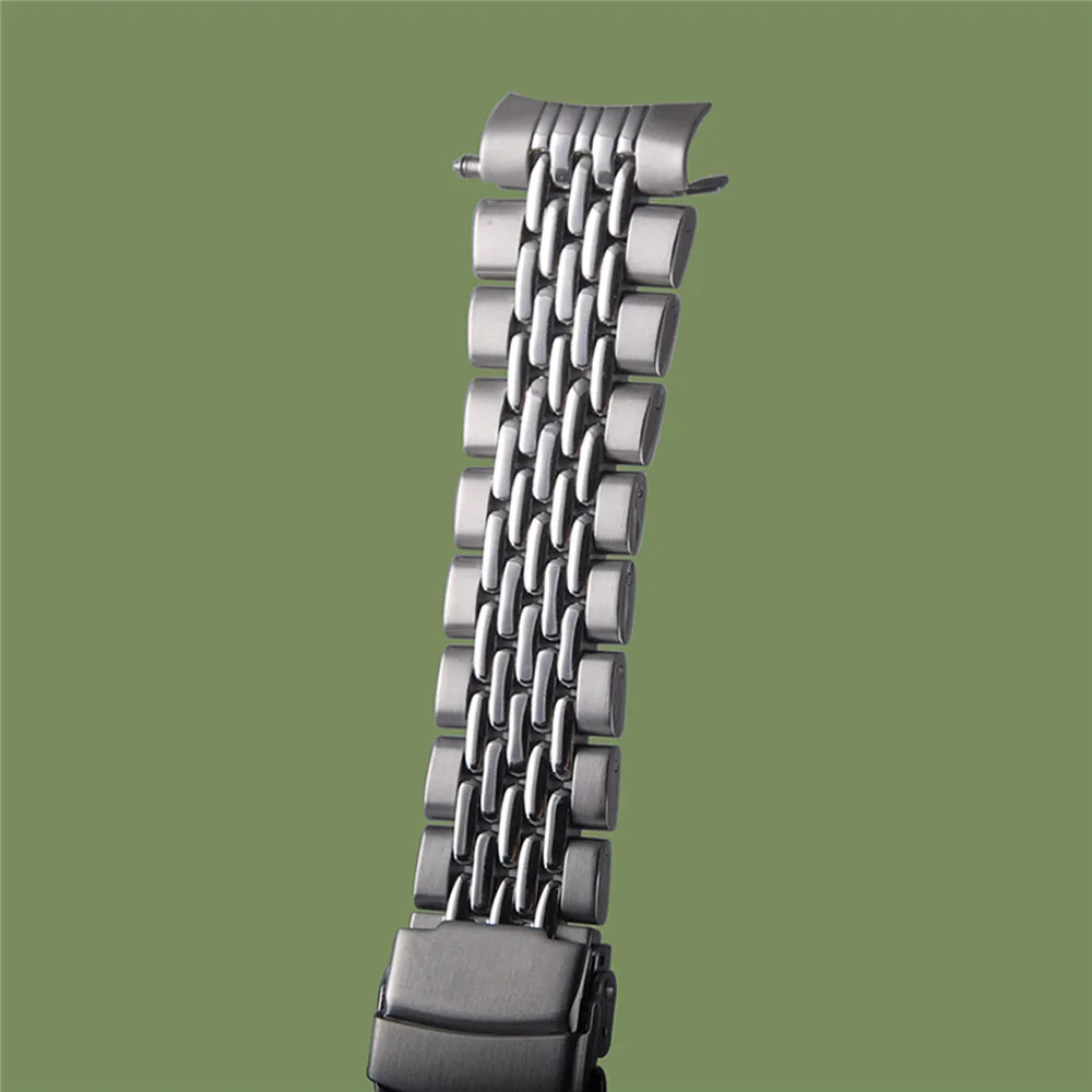 18cm x 22mm Solid Steel Watch Strap Modified Watchbands Replacement Belt for SKX007 SKX009 SKX173 Original Watch