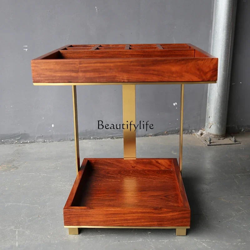 Новый угловой столик в китайском стиле многофункциональный двухслойный боковой