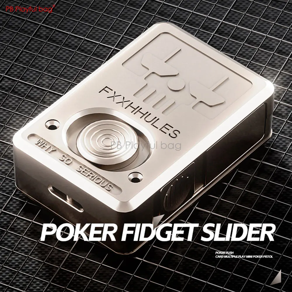 2024 фиджет-слайдер для покера миниатюрный игрушечный пистолет бросания карточка