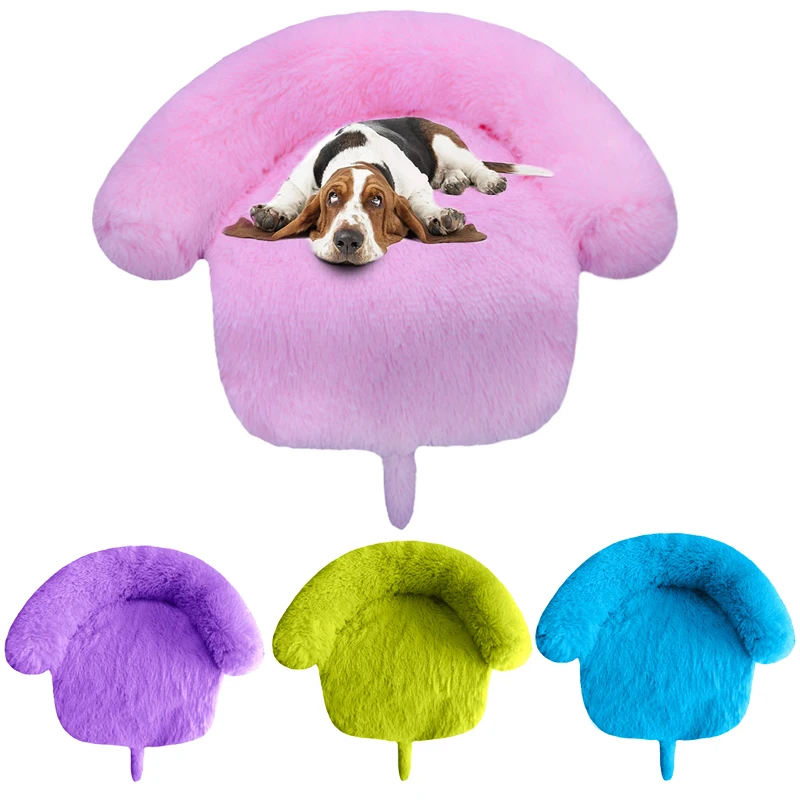 Calming Bed For Large Dogs Sofa Blanket Winter Warm Cat Bed 