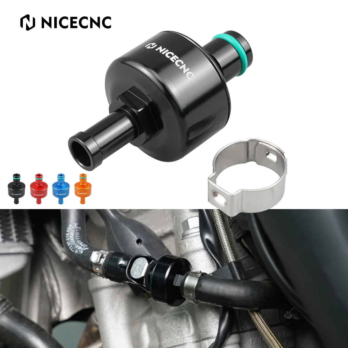 

NiceCNC Aluminum Fuel Filter For Husqvarna FE FC FX 250 350 390 450 501 2009-2023 2022 TEI 150 250 300 701 SM/ENDURO KTM GASGAS