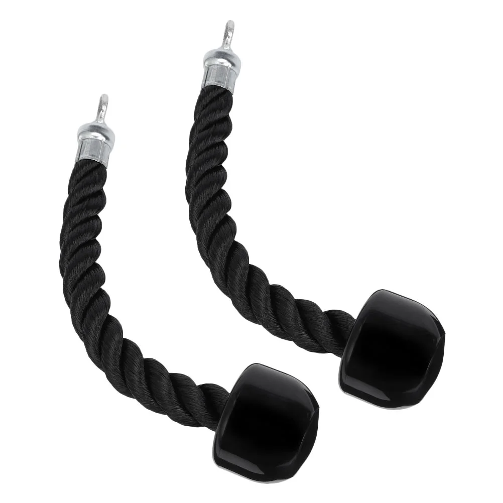 

2 Pcs Single End Tension Rope Triceps Double Head Bodybuilding Exercise Fitness