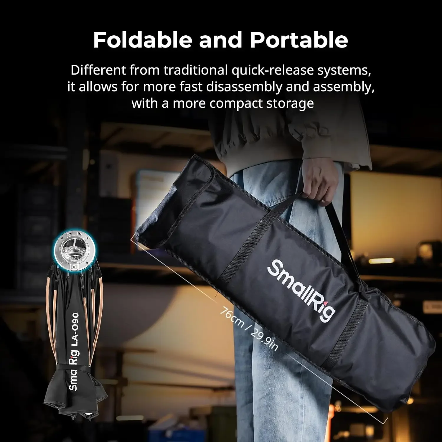 В наличии: Softbox SmallRig 35 90см (LA-O90) с быстрым креплением, восьмиугольный, для Bowens Mount - 4633 (art.: 3920dbcfe9d48) - 3920dbcfe9d48