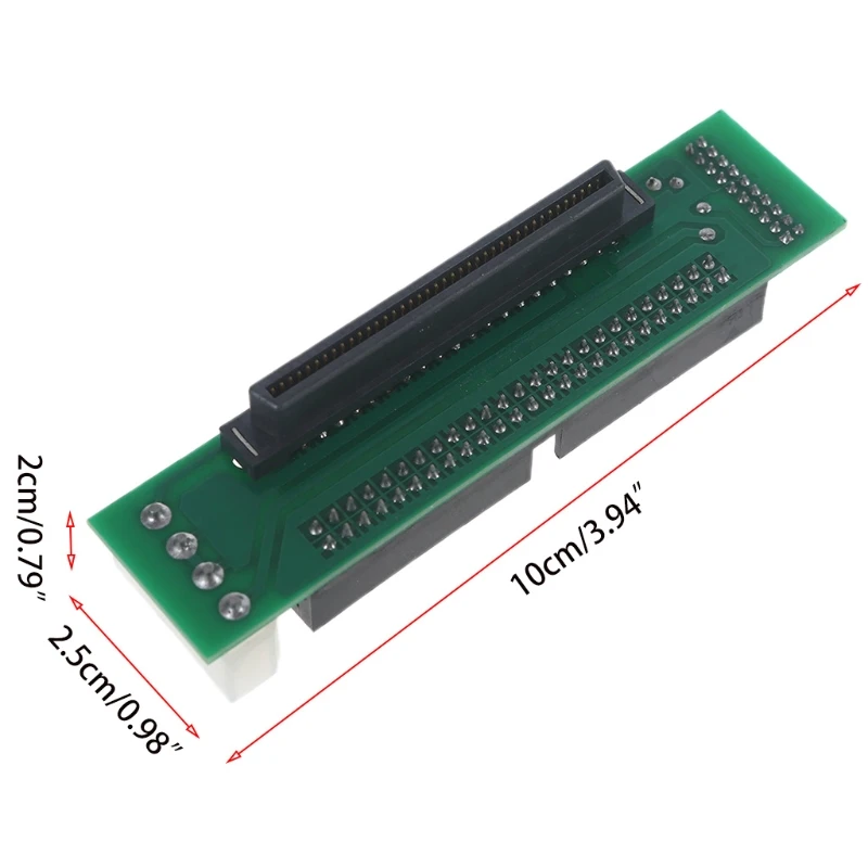 DN59 HDD SSD SCSI SCA гнездо с 80 на 68 контактов адаптер LVD-SE II/III