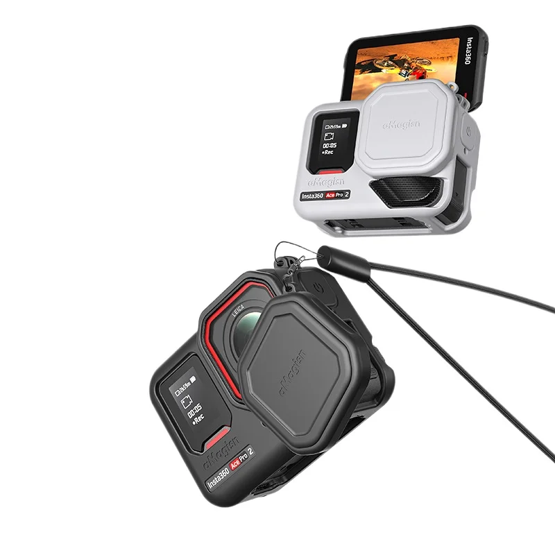 Силиконовый чехол для Insta360 Ace Pro 2 защитный защитные аксессуары корпуса объектива