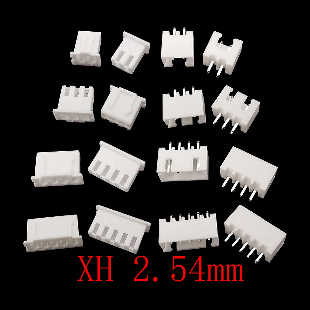 

100Pcs/lot JST XH2.54 Terminals Plastic Housing Male Plug Female Socket Terminal Wire Connector XH 2.54mm 2/3/4/5/6/7/8/9/10 Pin