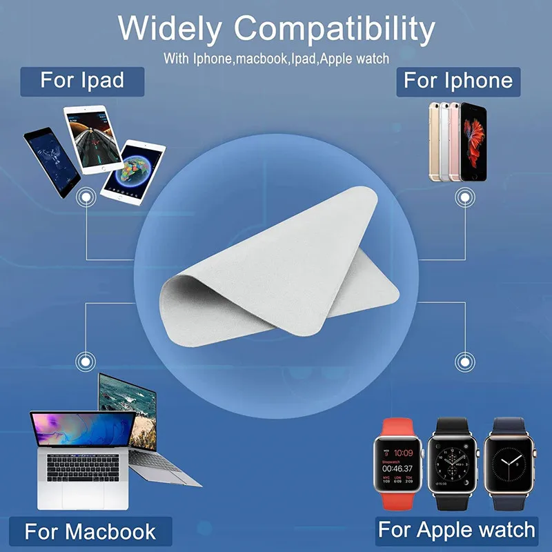 1 шт. полировальная ткань для Apple iphone 13 12 11 X нано-текстурная Ткань очистки экрана