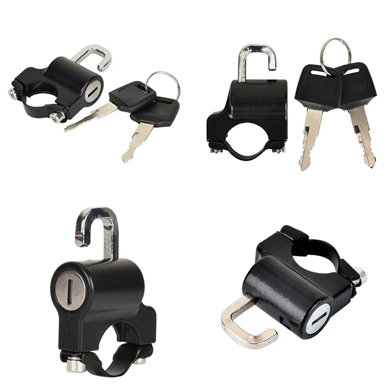 

Motorcycle Universal Helmet Lock Handlebar Anti-theft Security Motorbike Universal For Motorcycle With 7/8" Round Tubing
