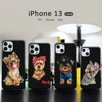yorkshire terrier dog fashion phone case for iphone 13 12 11 mini pro xs max xr 8 7 6 6s plus x 5s se 2020