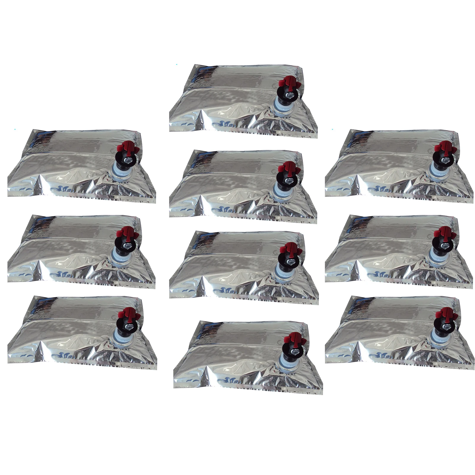 

10pcs Water Pouch 10L Water Bladder Hydration Pack For Water Storage Collapsible Water Reservoir Reusable Storage For Hiking