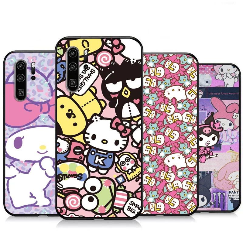 

Kuromi Hello Kitty Phone Cases For Huawei Honor P30 P40 Pro P30 Pro Honor 8X V9 10i 10X Lite 9A Funda Soft TPU Carcasa