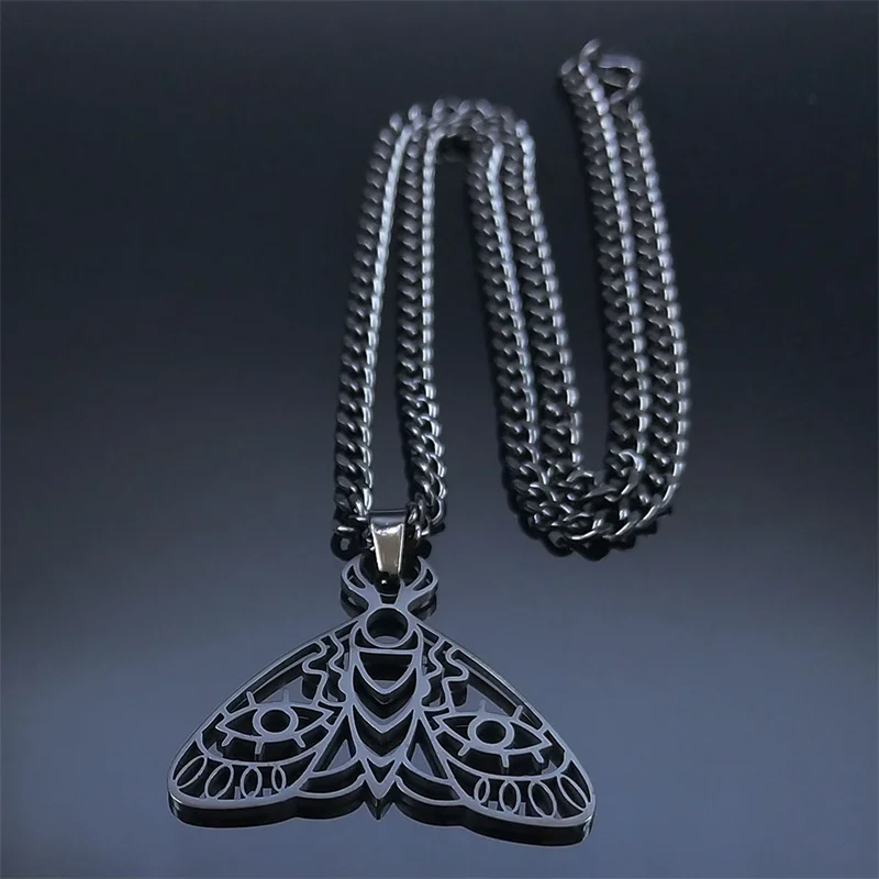 Готическое ожерелье с подвеской смерть моли Lovely FAJA