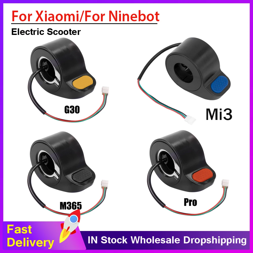 

Electric Scooter Throttle Thumb Dial Accelerator for Xiaomi M365 /PRO/ Mi3/For Ninebot Max G30 KickScooter Throttle AssemblyPart