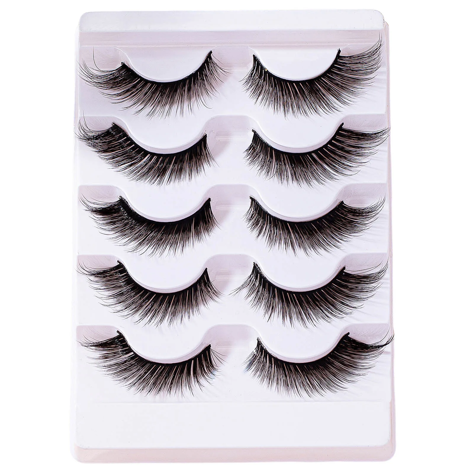 Новинка, Лидер продаж, 5 пар, трехмерные зернистые удлиняющие ресницы Wisps для косплея, макияжа, поставка «сделай сам» Новинка, Лидер продаж, 5 пар, трехмерные зернистые удлиняющие ресницы Wisps для косплея, макияжа, поставка «сделай сам»