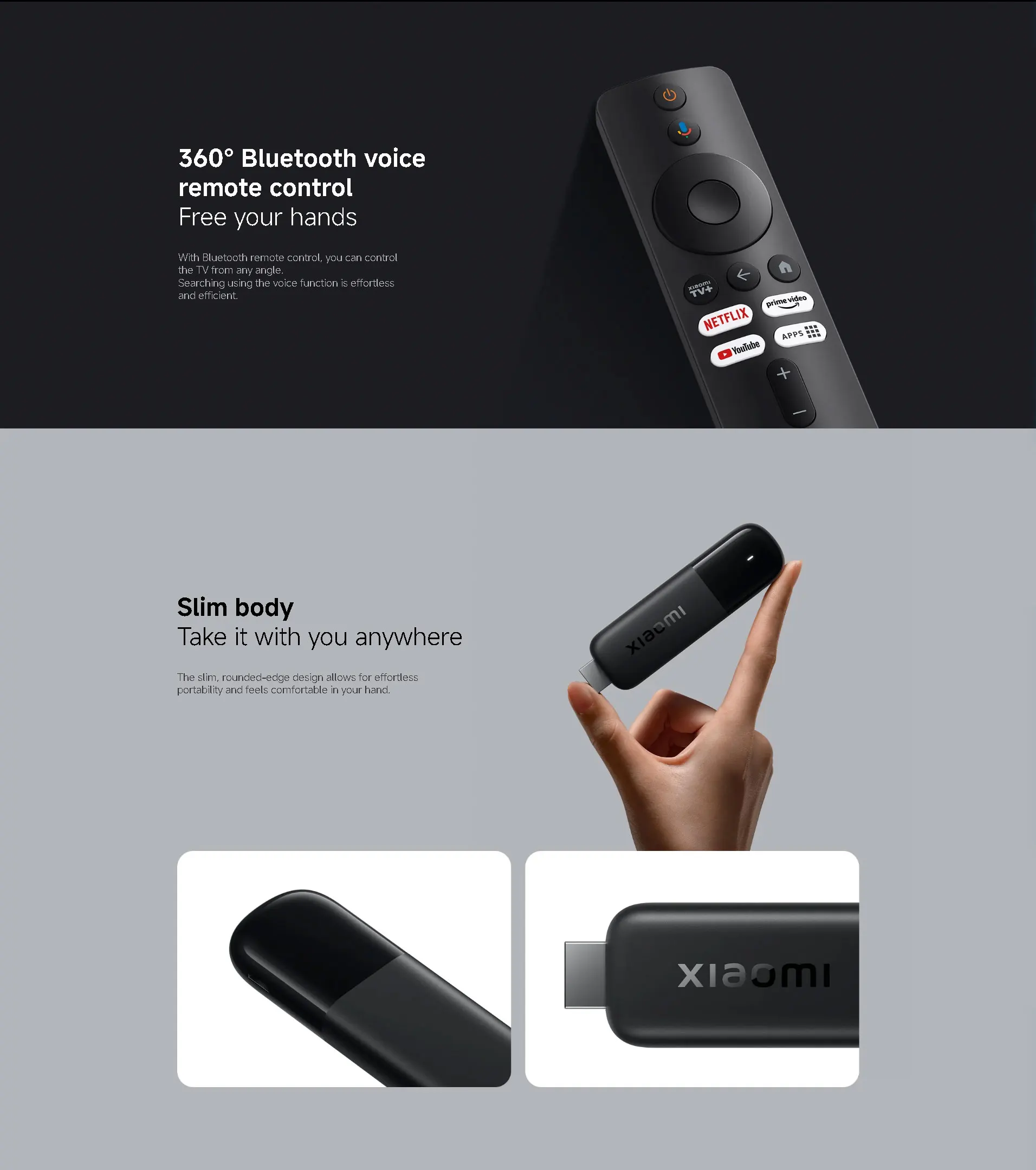 Xiaomi TV Stick 4K Потоковое устройство 2-го поколения с Google Assistant HDR10+ Bluetooth 4K Медиаплеер Пульт дистанционного управления (art.: 3920d2ad047bb) - 3920d2ad047bb