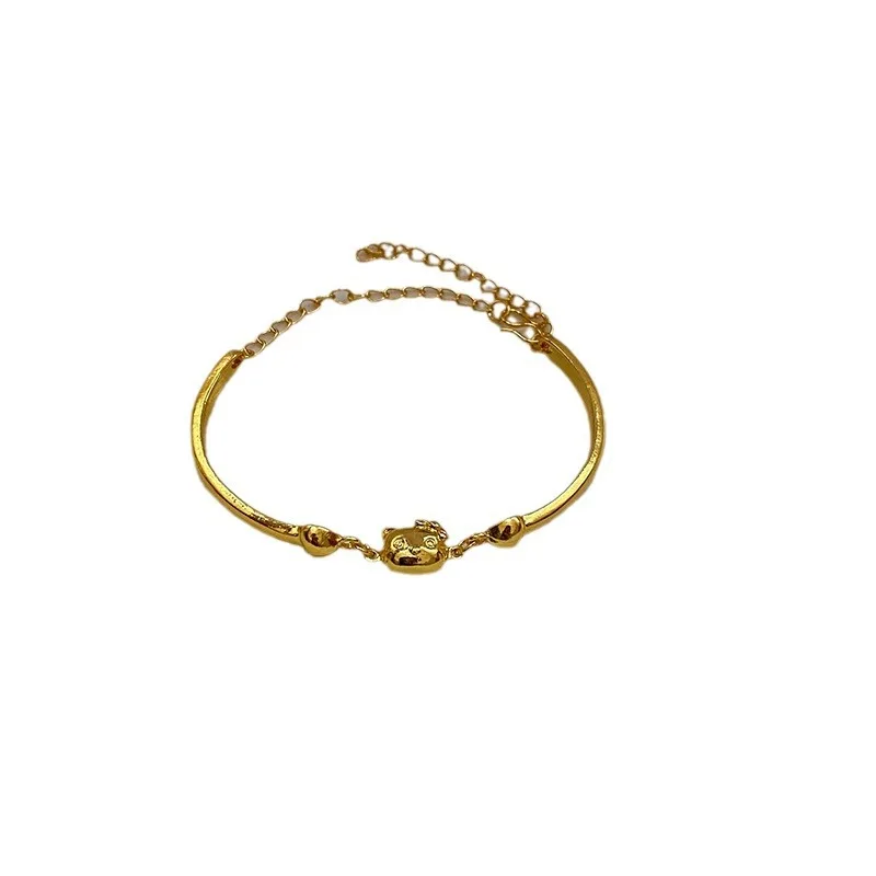 Браслет с персонажем мультфильма Hello Kitty золотой цвет браслет регулируемым