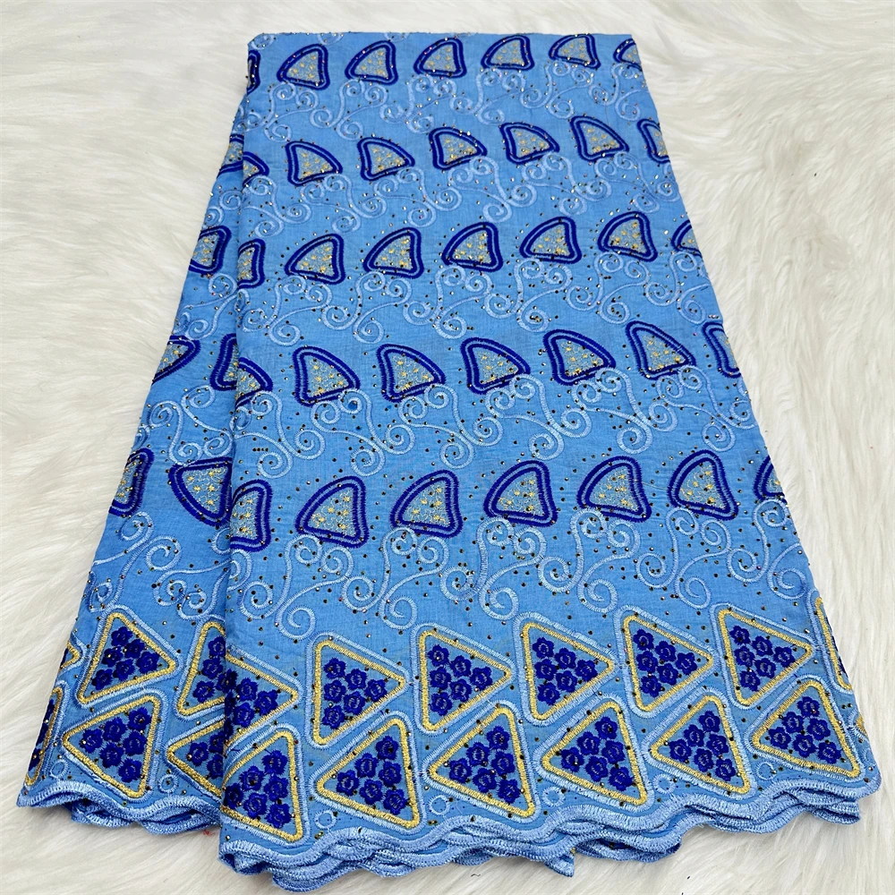 Швейцарское кружево с камнями хлопок 5 ярдов