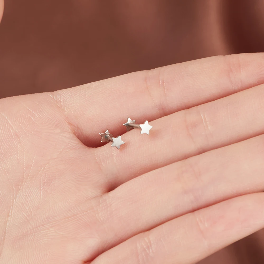 Серьги-гвоздики из титана G23 2 шт., бижутерия для пирсинга, аксессуары для женщин (art.: 3920bc7eecf45) - 3920bc7eecf45