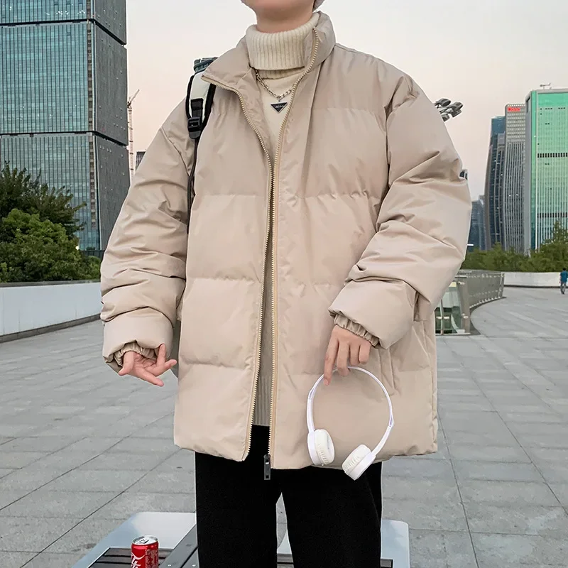 Винтажное коричневое пальто с хлопковой подкладкой утепленная куртка