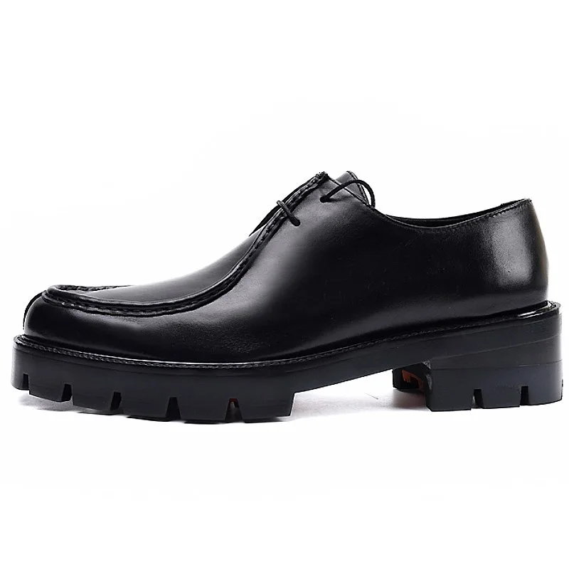 

Мужские туфли PDEP, новинка 2023, деловые классические мужские туфли из натуральной воловьей кожи на шнуровке