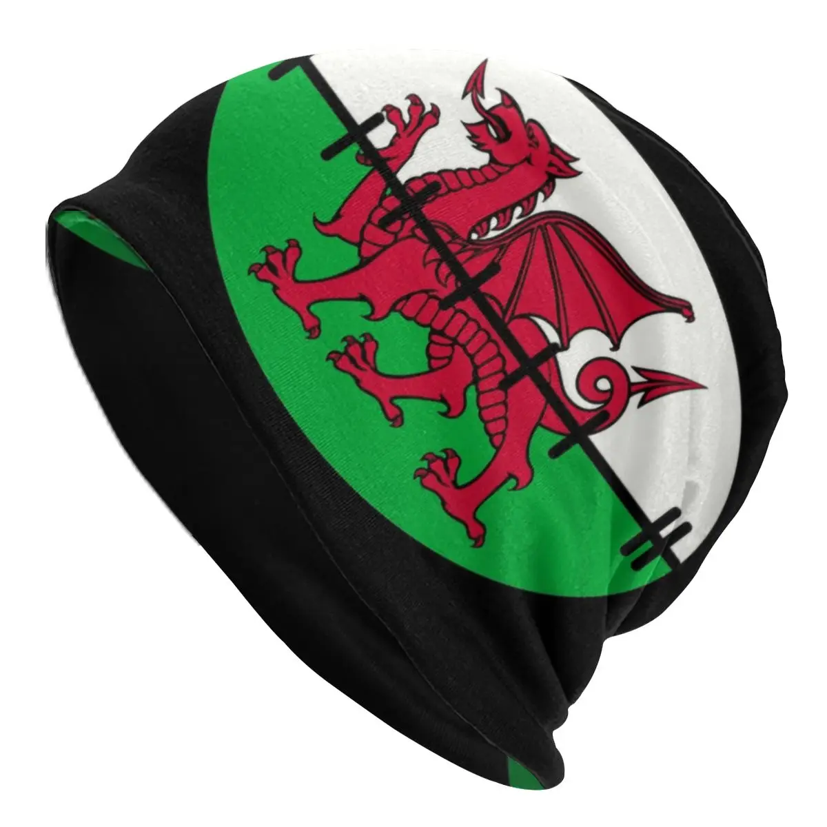 

Wales Dragon Flag Beanies Caps Men Women Unisex Hip Hop Winter Warm Knitted Hat Adult Welsh Proud Bonnet Hats