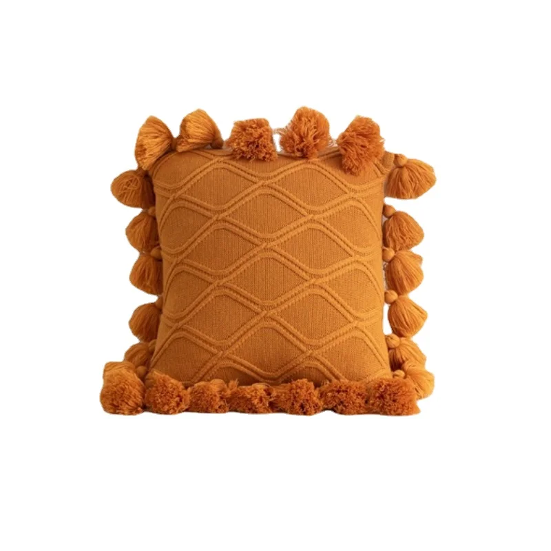 

Ins Bedside Cushion Pillow Office Tassel Gamer Chair Decorative Cushions For Luxury Sofa Blankets Large Sofas Blanket Bedhead