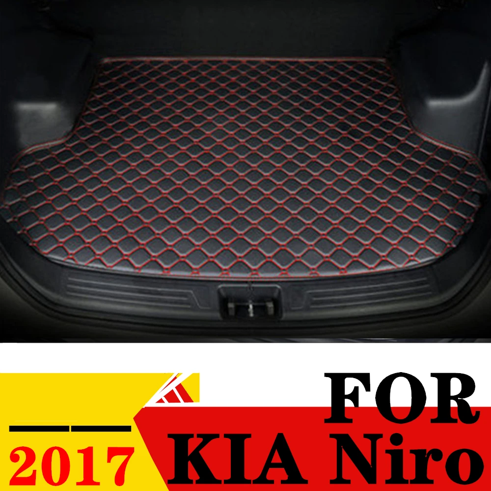 

Коврик для багажника автомобиля KIA Niro 2017, плоский боковой водонепроницаемый задний коврик для груза, коврик, аксессуары для авто, подкладка для багажника