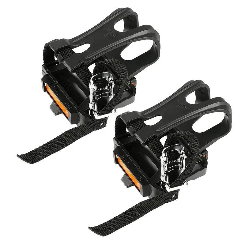 

Bike Pedals With Toe Cages 9/16 Inch Bike Foot Pegs Pedals Cleats For Spin Bike Moutain Bike For Indoor FitnesExercise Bicycle