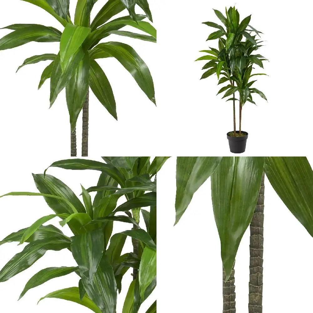 

Luxurious Real Touch Dracaena Artificial Green Plant, Decorative for Home Decor and Office Display.