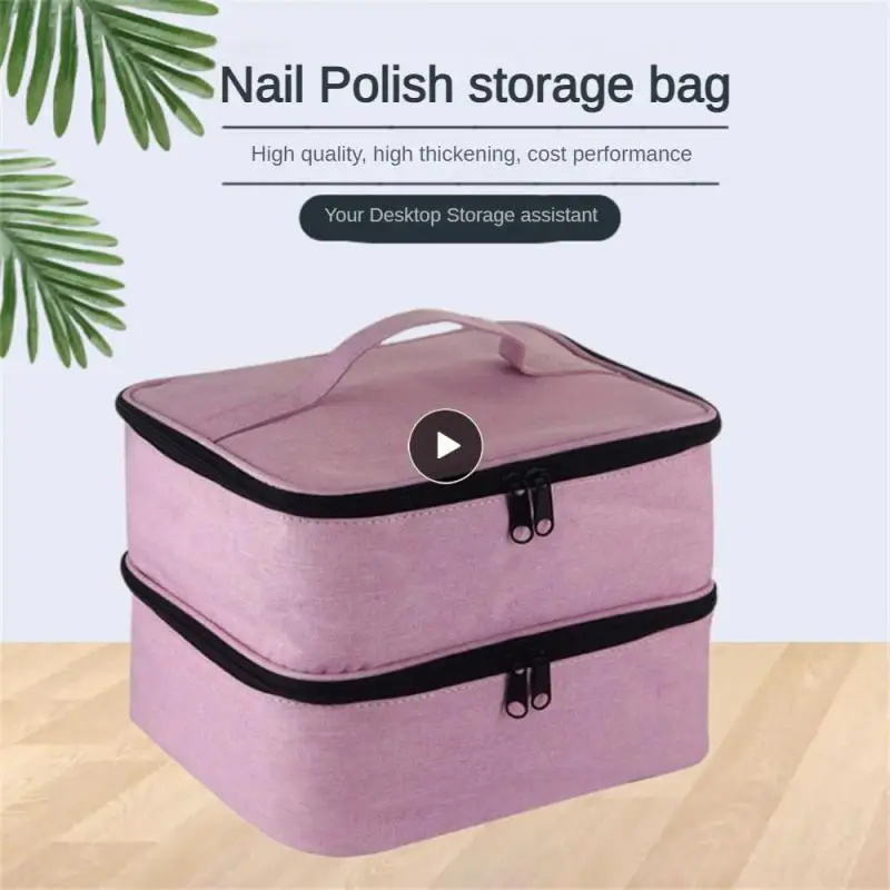 

Двухслойный портативный ящик для хранения из ткани Оксфорд, утолщенный ящик для хранения, сумка для хранения, водонепроницаемая 380 г ручная косметичка, губка