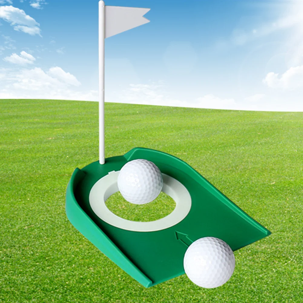 

Garden Accessory Training Aids Indoor Outdoor Regulation Lawn Golf Putting Cup ABS With Flag Removable Adjustable Hole Sport