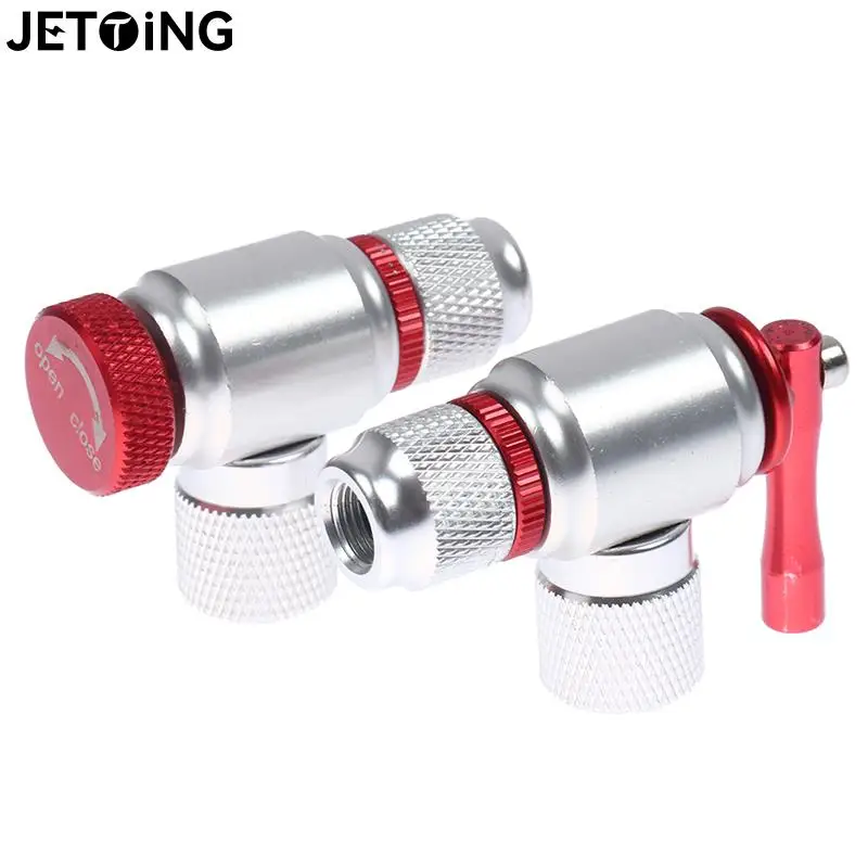 

Mountain Bike CO2 Cylinder Pump Gas Nozzle Portable Bicycle Fast Inflator Inflatable Head Adapter Riding Emergency Accessories